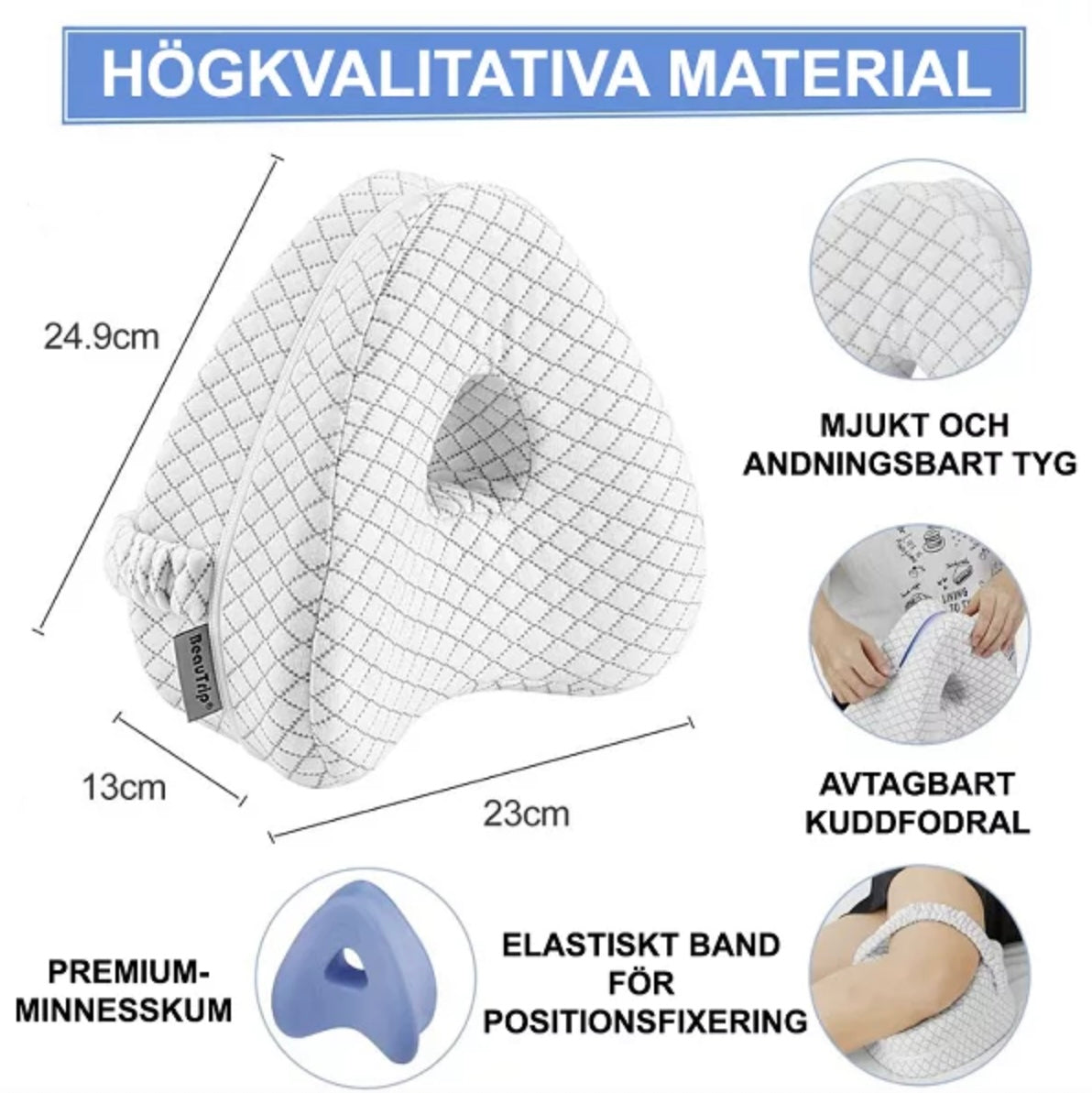 ErgoSleep™ – Ergonomisk Knäkudde för Optimal Sovställning