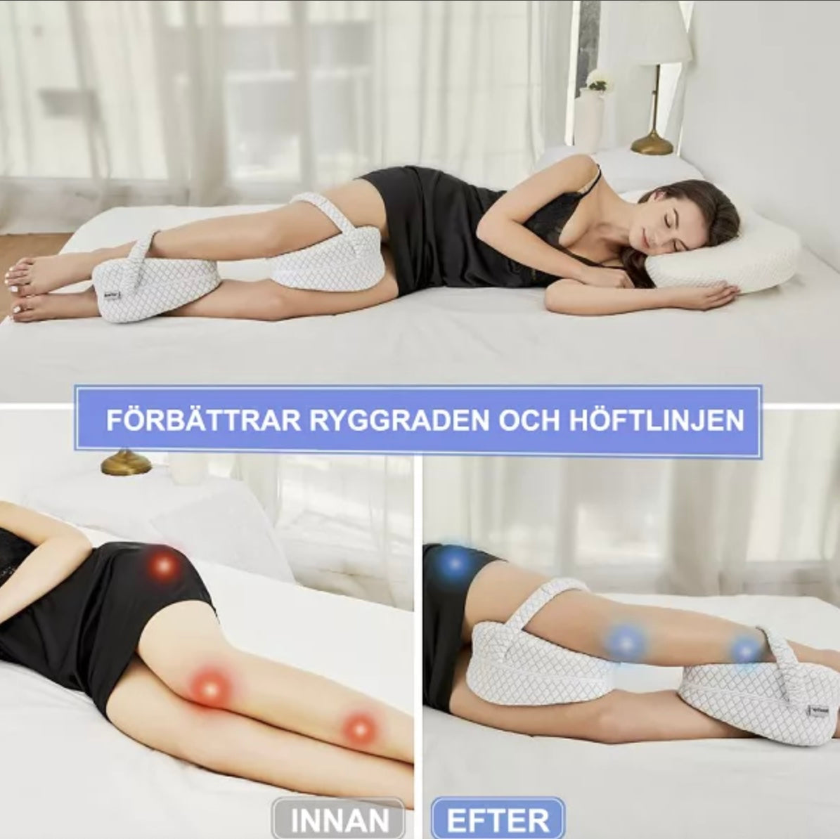 ErgoSleep™ – Ergonomisk Knäkudde för Optimal Sovställning